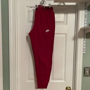 Adult Red Nike Sweatpants Size Small